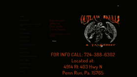 What Outlawskulls.com website looked like in 2020 (3 years ago)