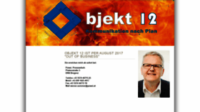 What Objekt12.com website looked like in 2020 (3 years ago)