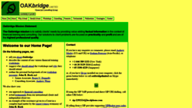 What Oakbridgelimited.com website looked like in 2020 (3 years ago)