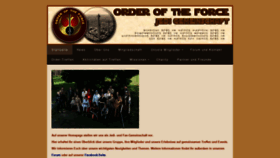 What Order-of-the-force.de website looked like in 2020 (3 years ago)