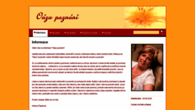 What Oazapoznani.cz website looked like in 2020 (3 years ago)