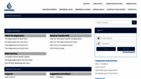 What Onlineservices.nakheel.com website looked like in 2020 (3 years ago)