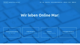 What Onlinemarketingfactory.ch website looked like in 2020 (3 years ago)