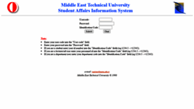 What Oibs.metu.edu.tr website looked like in 2020 (3 years ago)
