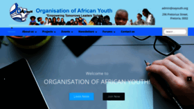 What Oayouth.org website looked like in 2020 (3 years ago)