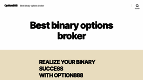 What Option888.com website looked like in 2020 (3 years ago)
