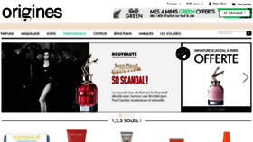 What Origines-parfums.com website looked like in 2020 (3 years ago)