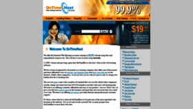 What Ontimehost.com website looked like in 2020 (3 years ago)