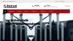 What Ozfanmuhendislik.com website looked like in 2020 (3 years ago)