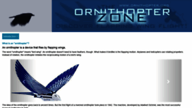 What Ornithopter.org website looked like in 2020 (3 years ago)