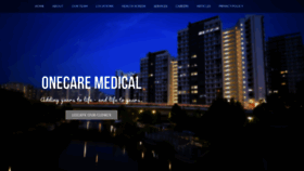 What Onecaremedical.com.sg website looked like in 2020 (3 years ago)