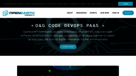 What Openearth.community website looked like in 2020 (3 years ago)