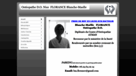 What Osteopathie-nice.fr website looked like in 2020 (3 years ago)