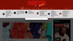 What Ovationinternational.com website looked like in 2020 (3 years ago)