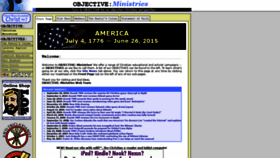 What Objectiveministries.org website looked like in 2020 (3 years ago)