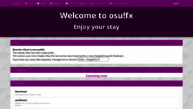 What Osufx.com website looked like in 2020 (3 years ago)