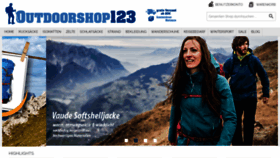 What Outdoorshop123.com website looked like in 2020 (3 years ago)