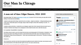 What Ourmaninchicago.net website looked like in 2020 (3 years ago)