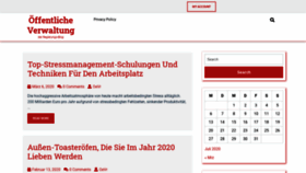 What Oeffentlicheverwaltung.net website looked like in 2020 (3 years ago)