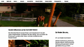 What Old-west-ranch.de website looked like in 2020 (3 years ago)