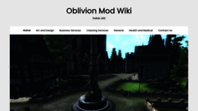 What Oblivionmodwiki.com website looked like in 2020 (3 years ago)