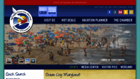 What Oceancity.org website looked like in 2020 (3 years ago)