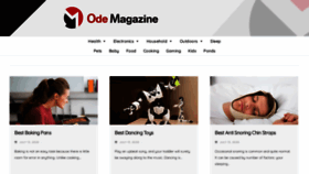 What Odemagazine.com website looked like in 2020 (3 years ago)
