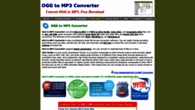 What Ogg-mp3.net website looked like in 2020 (3 years ago)