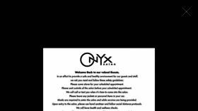 What Onyxsalonburlingame.com website looked like in 2020 (3 years ago)