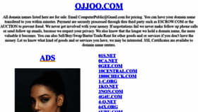 What Ojjoo.com website looked like in 2020 (3 years ago)