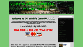What Oklahomawildlifecontrol.com website looked like in 2020 (3 years ago)