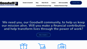 What Okgoodwill.org website looked like in 2020 (3 years ago)