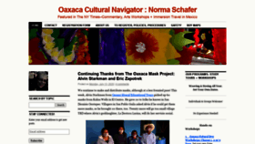 What Oaxacaculture.com website looked like in 2020 (3 years ago)