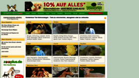 What Online-tiere.com website looked like in 2020 (3 years ago)
