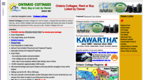 What Ontariocottages.com website looked like in 2020 (3 years ago)