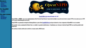 What Openntpd.org website looked like in 2020 (5 years ago)