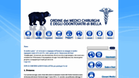 What Ordinemedicibiella.it website looked like in 2020 (3 years ago)