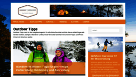 What Outdoor-tipps.com website looked like in 2020 (3 years ago)