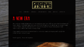 What Originalfinish.com.au website looked like in 2020 (3 years ago)
