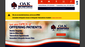 What Oakortho.com website looked like in 2020 (3 years ago)