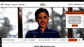 What Oberoihotels.com website looked like in 2020 (3 years ago)