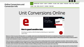 What Onlineconversions.org website looked like in 2020 (3 years ago)