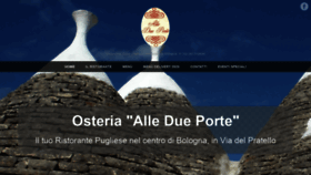 What Osteriaalledueporte.it website looked like in 2020 (3 years ago)