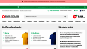 What Online-textil.com website looked like in 2020 (5 years ago)