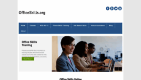 What Officeskills.org website looked like in 2020 (3 years ago)