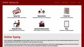 What Onlinetyping.org website looked like in 2020 (3 years ago)