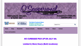 What Osewpersonal.com website looked like in 2020 (3 years ago)