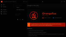 What Orangefox.tech website looked like in 2020 (3 years ago)