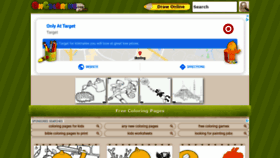What Oncoloring.com website looked like in 2020 (3 years ago)