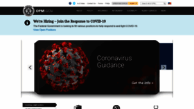 What Opm.gov website looked like in 2020 (4 years ago)